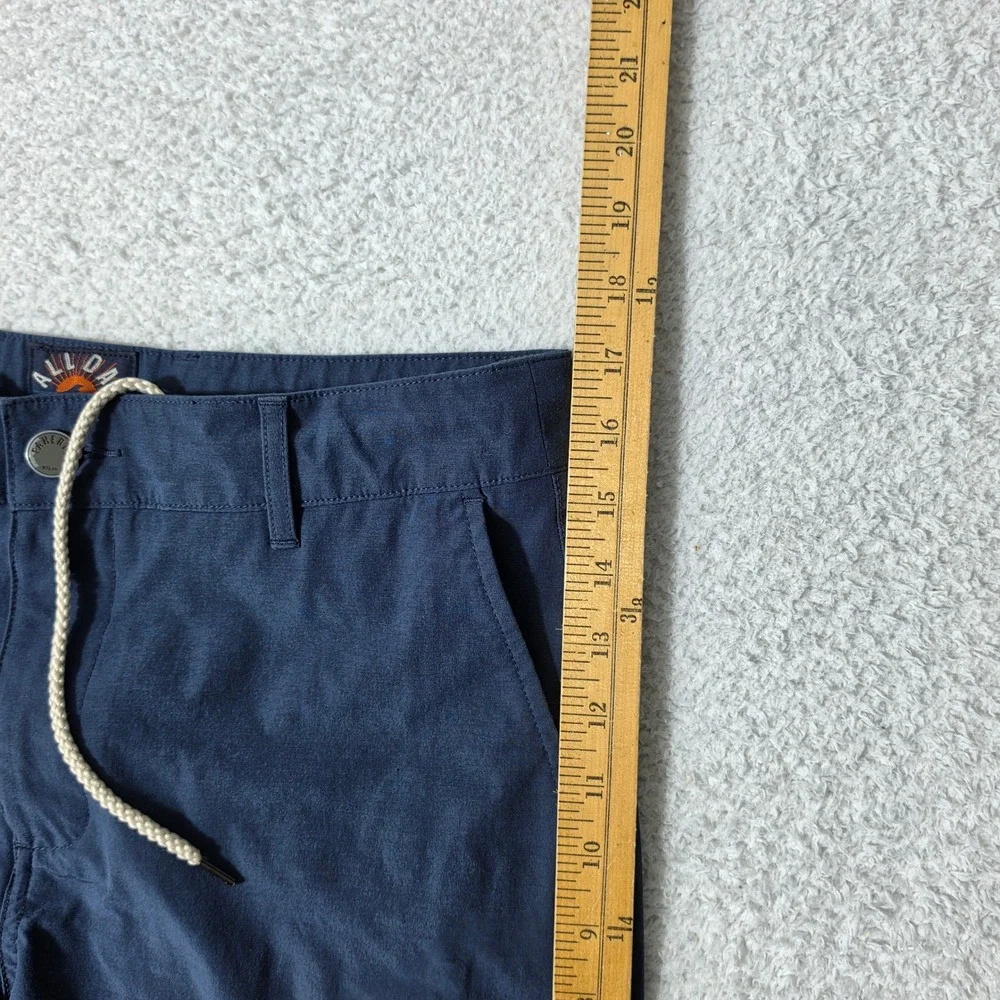 Faherty Mens 30 All Day Shorts Navy Spandex Hybrid Drawstring MSC0013